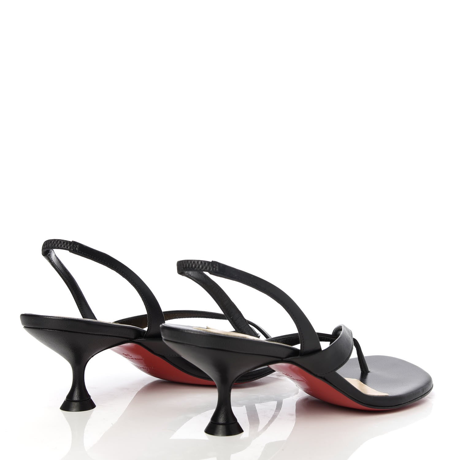 Christian Louboutin Kid Taralita 55 Thong Sandals 36 Black 4 of 9