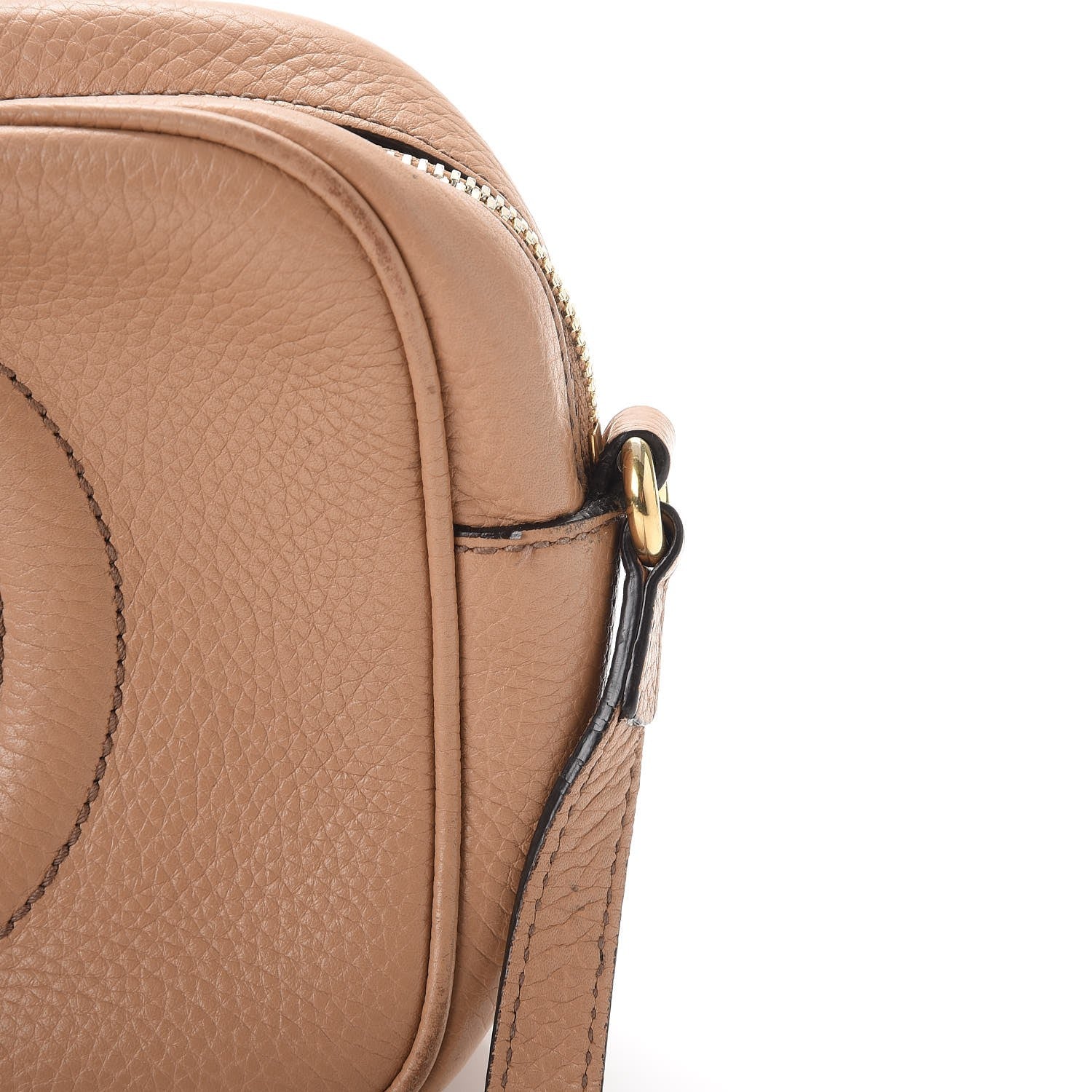Gucci Pebbled Calfskin Small Soho Disco Bag Camelia 9 of 20
