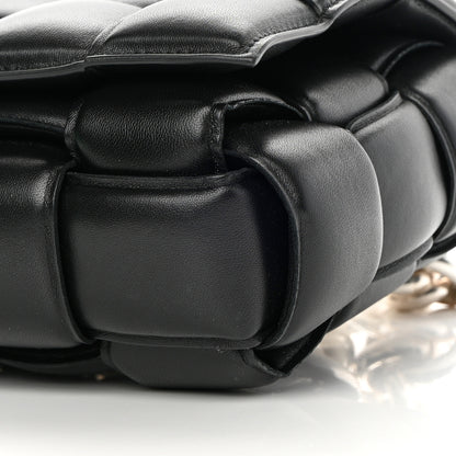 Bottega Veneta Lambskin Maxi Intreccio Padded Chain Cassette Crossbody Bag Black 9 of 11