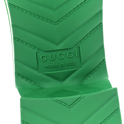 Gucci Rubber Gucci Logo Womens Platform 20/60mm Slide Sandals 40 New Shamarock 6 of 9