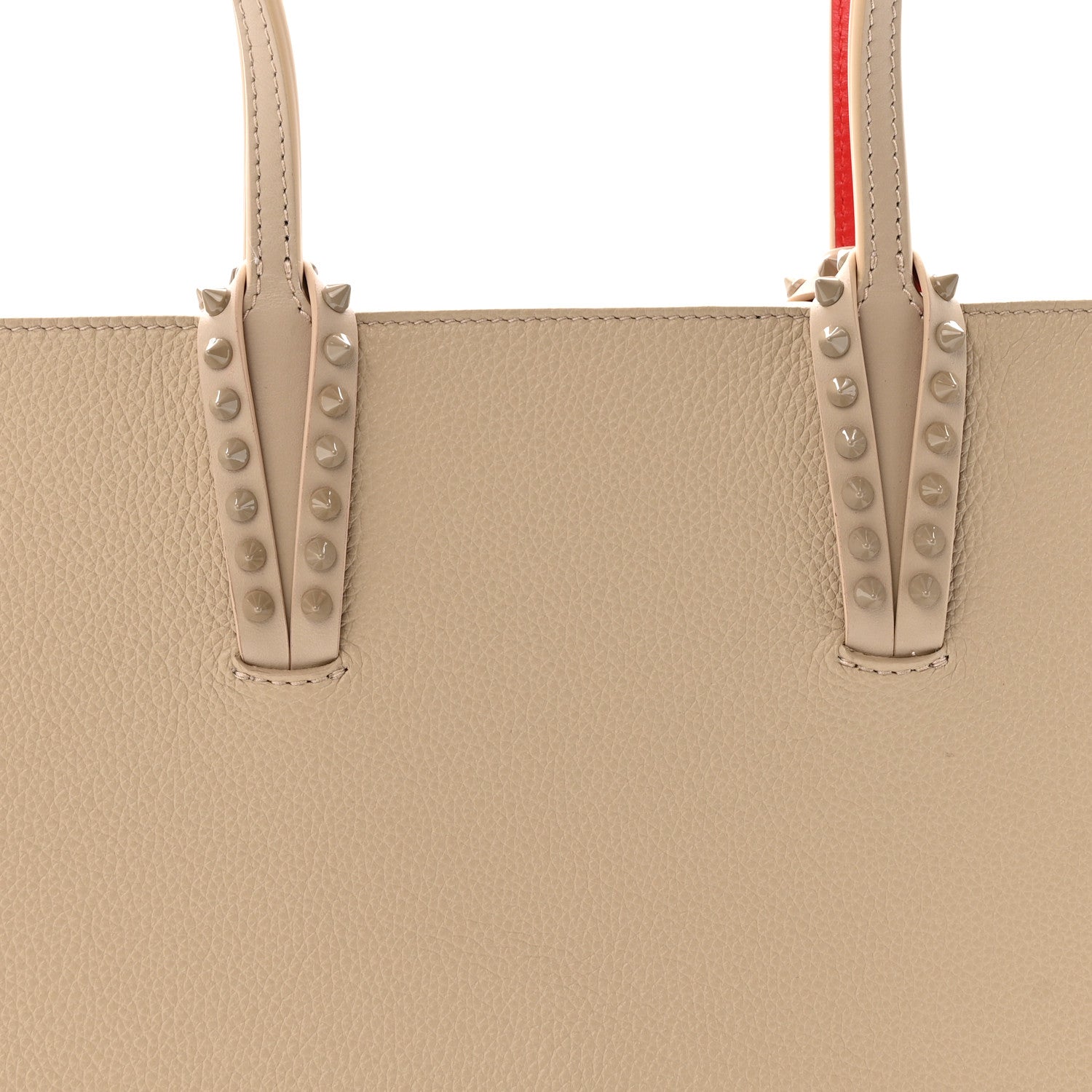 Christian Louboutin Calfskin Empire Spikes Cabata Tote Saharienne 8 of 13