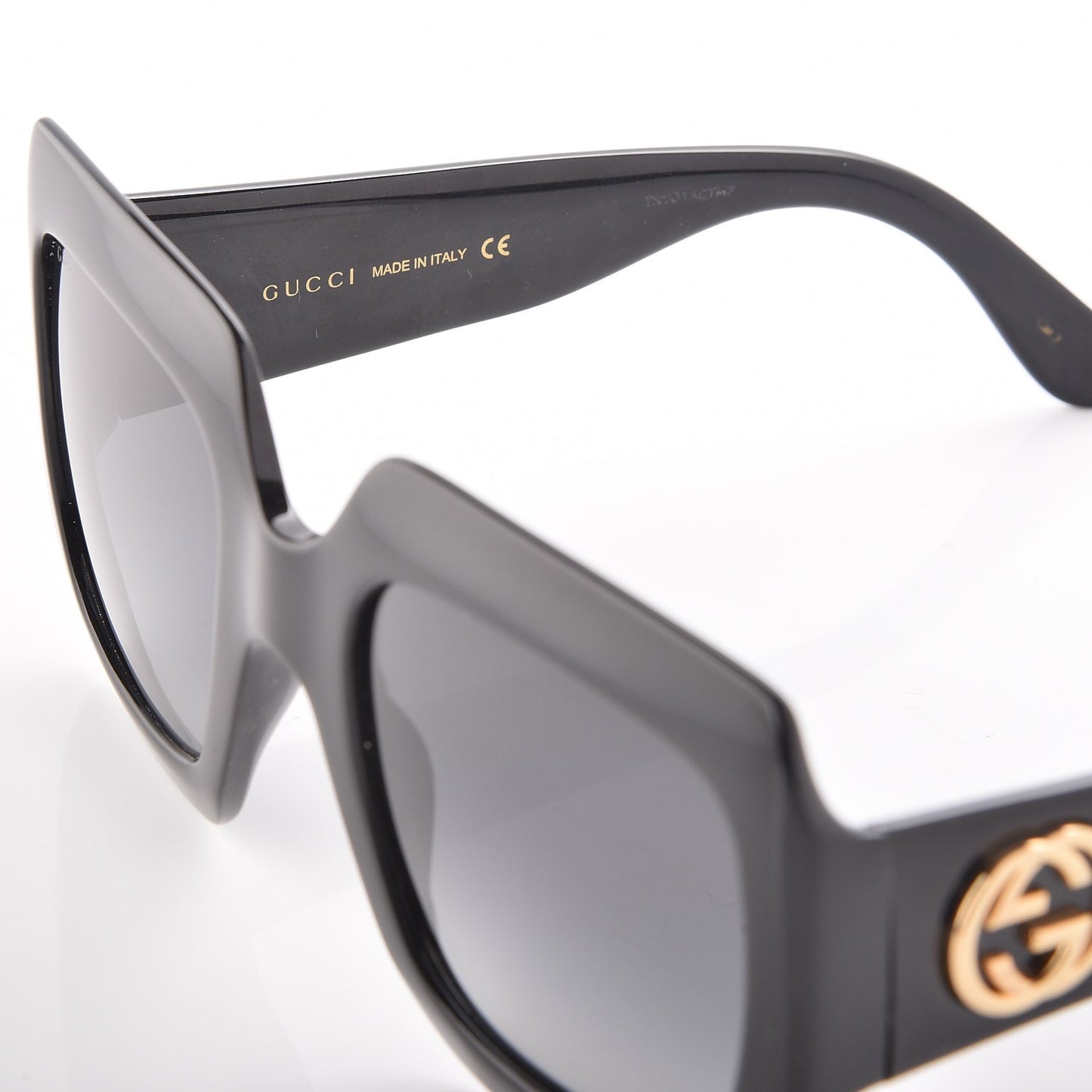 Acetate Square Frame Sunglasses GG0053S Black