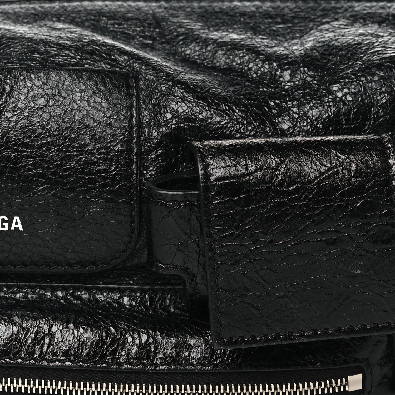 Balenciaga Agneau Arena Superbusy XS Sling Zip Shoulder Bag Black 8 of 11