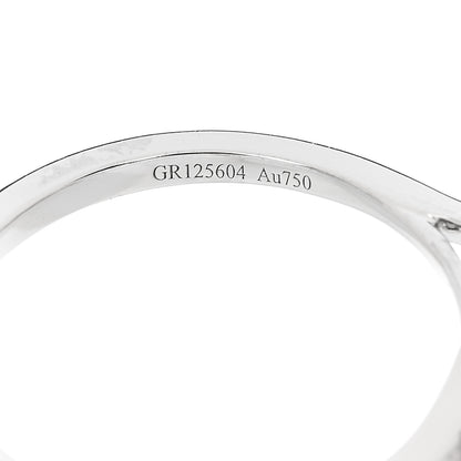 Graff 18K White Gold Diamond Mini Triple Butterfly Pave Ring 52 6 5 of 7