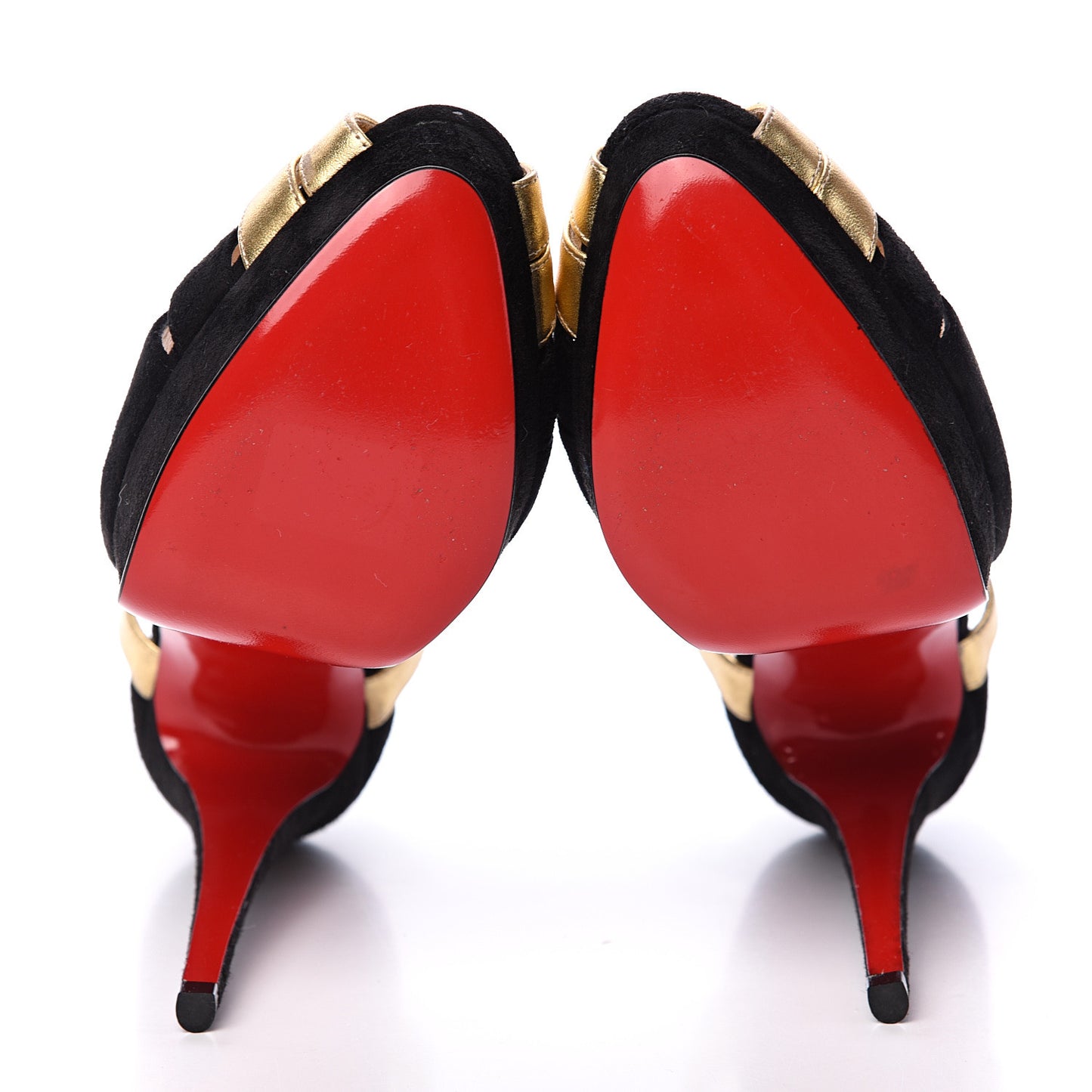 Suede Nappa Laminato Glennalta 150 Pumps 41 Black Gold