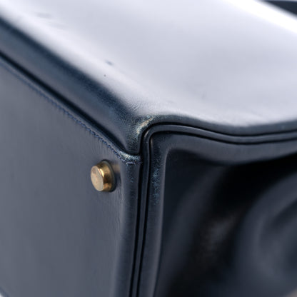 Hermes Box Kelly Retourne 35 Indigo 10 of 18