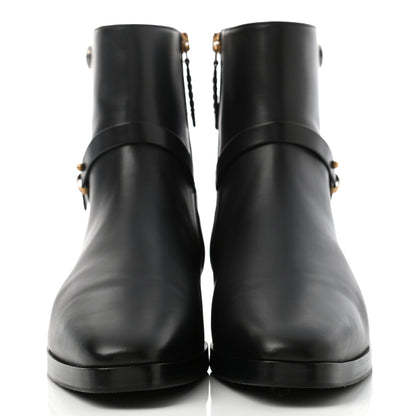Gucci Calfskin Womens GG Ankle Boots 37.5 Black 2 of 8