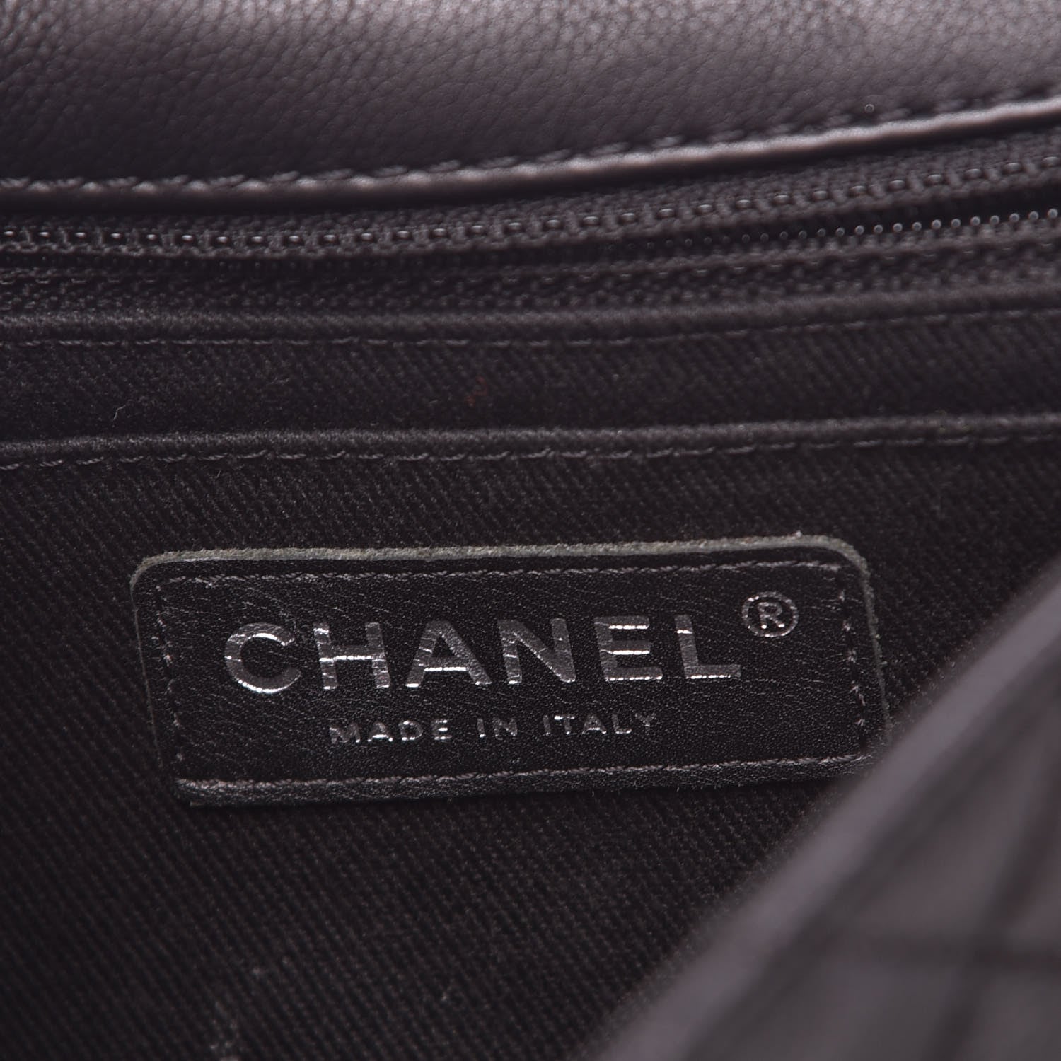 Chanel Grained Calfskin Single Flap Black 8 of 9