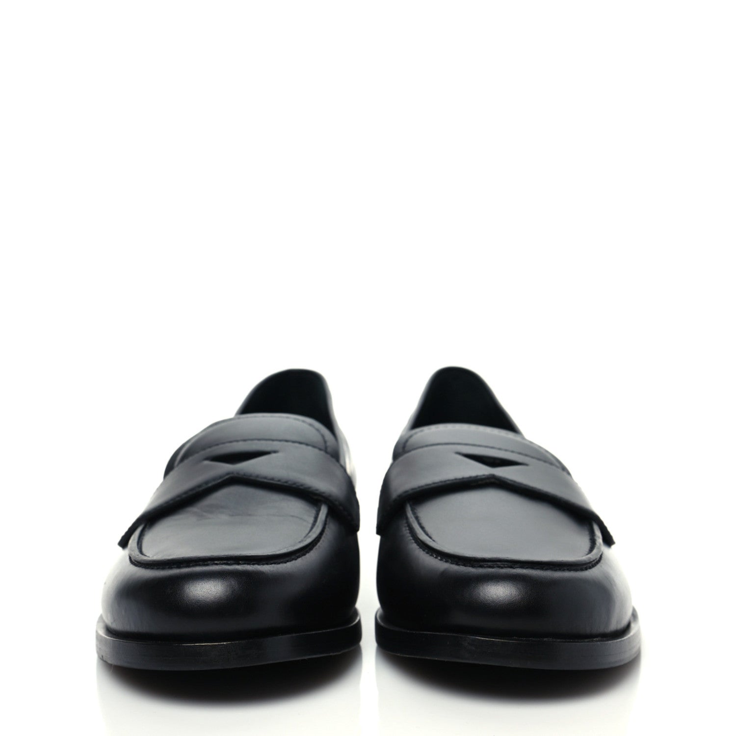 Prada Calfskin Loafers 38 Black 2 of 8