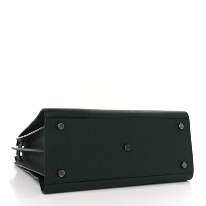 Saint Laurent Grained Calfskin Small Sac De Jour Green 5 of 11