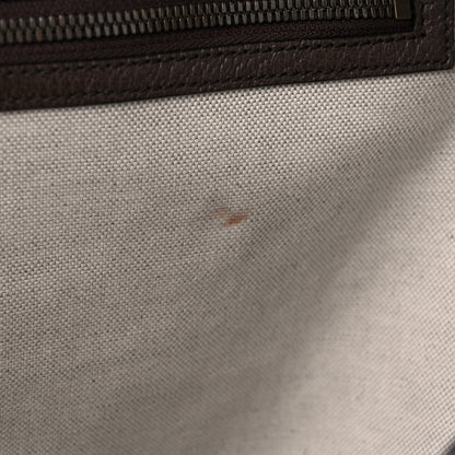 Gucci GG Supreme Monogram Textured Dollar Calfskin Web Large Savoy Duffle Bag Beige Ebony New Acero 10 of 10