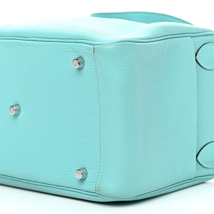 Hermes Taurillon Clemence Lindy 30 Bleu Atoll 9 of 10