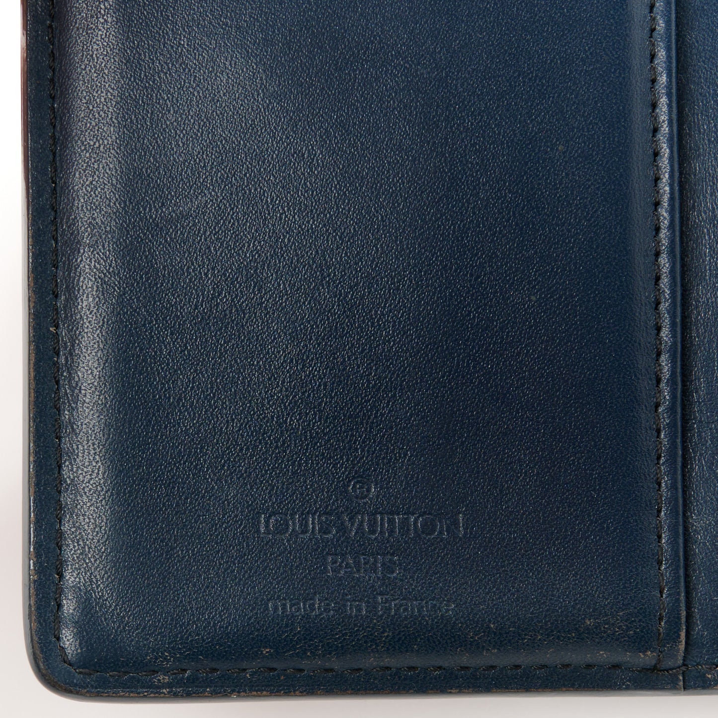 Mat Monogram French Purse Wallet Blue