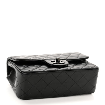Chanel Lambskin Quilted Mini Rectangular Flap So Black 3 of 9