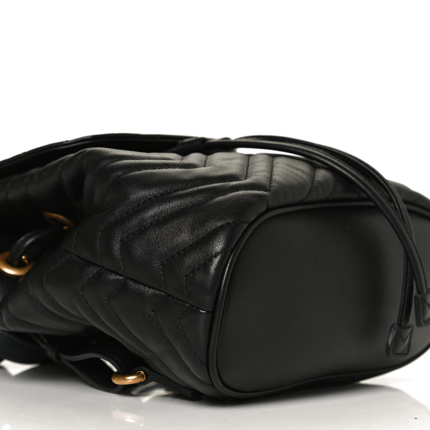 Calfskin Matelasse GG Marmont Flap Backpack Black
