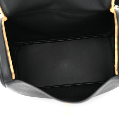 Hermes Taurillon Clemence Lindy 30 Black 5 of 11
