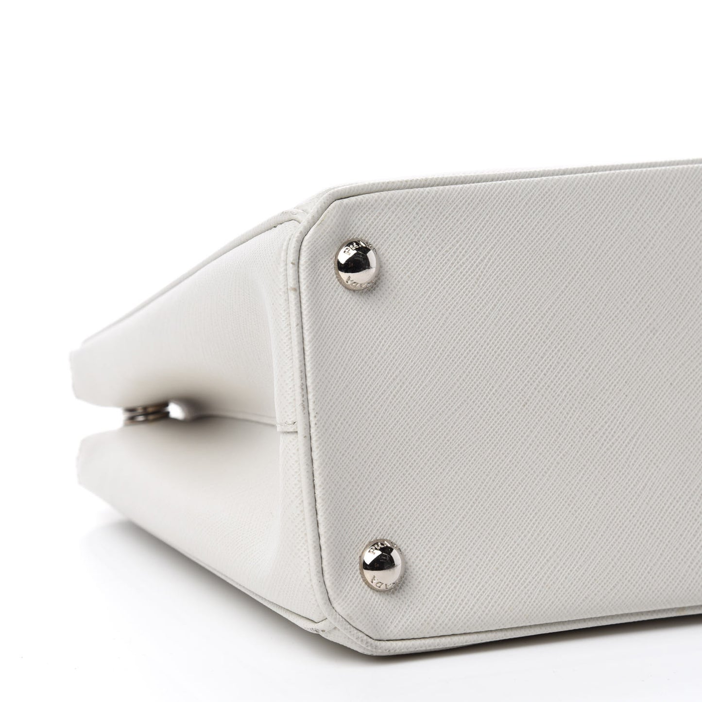 Saffiano Small Galleria Double Zip Tote Talco