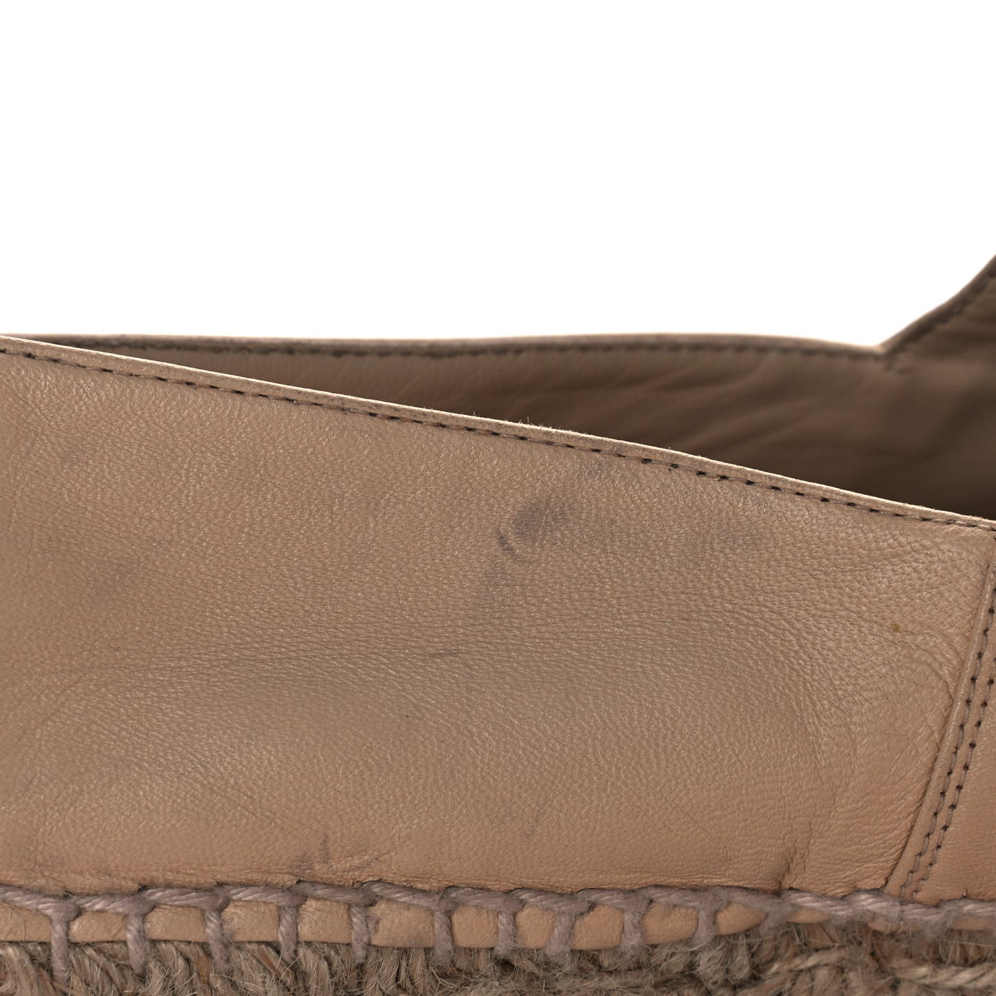 Lambskin CC Espadrilles 40 Beige Black