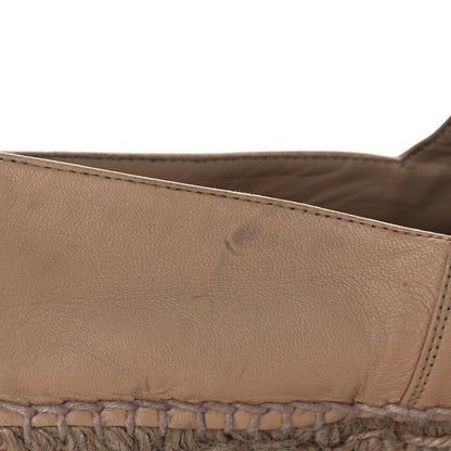 Chanel Lambskin CC Espadrilles 40 Beige Black 10 of 11