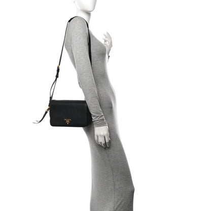 Prada Vitello Phenix Crossbody Bag Black 2 of 11
