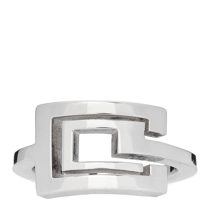 Gucci Sterling Silver G Cutout Band Ring 51 5.75 1 of 6