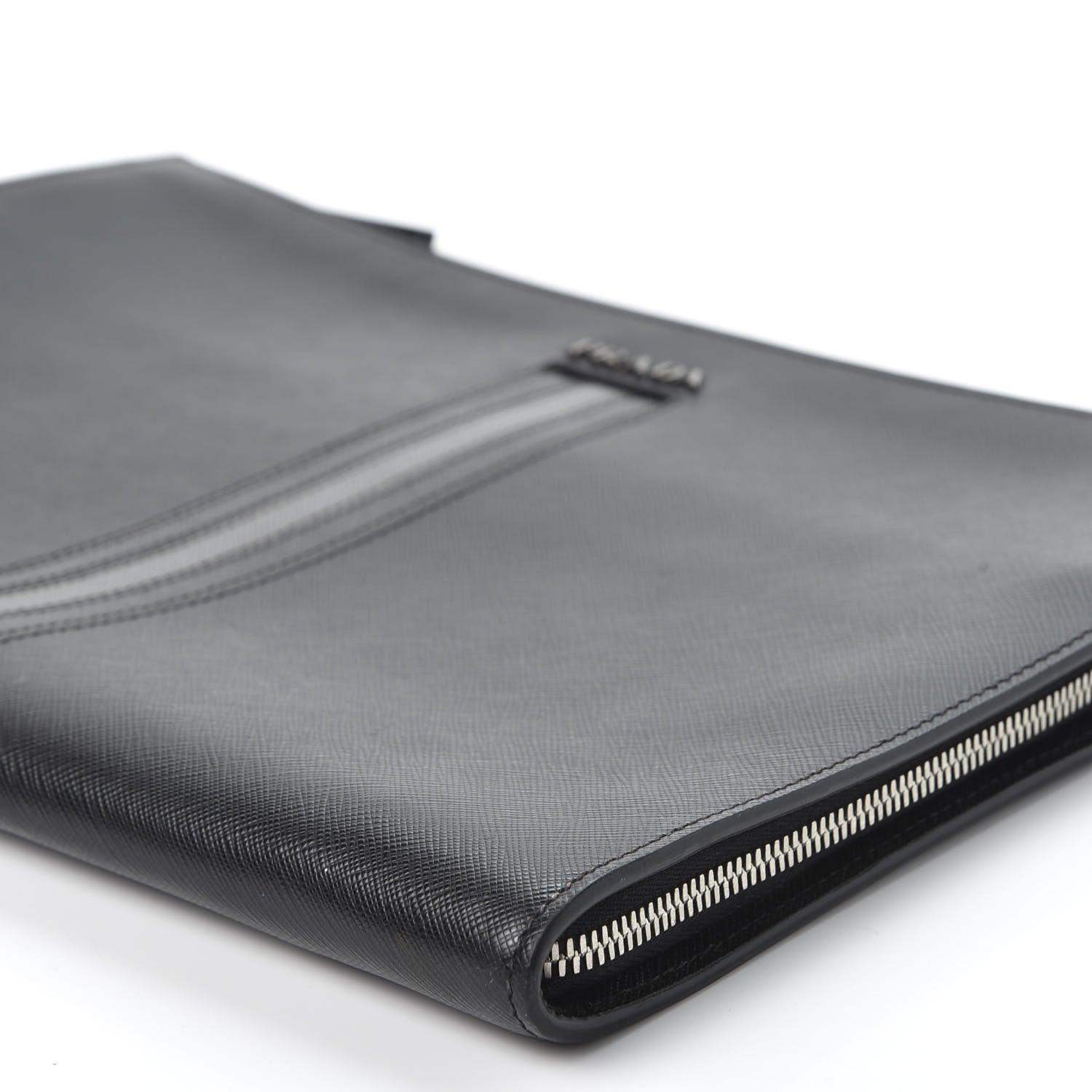 Prada Saffiano Document Holder Black 6 of 7