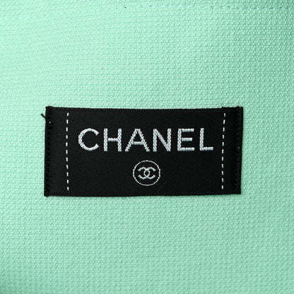 Chanel Terry Cotton CC Beach Tote Towel Set Green 7 of 12