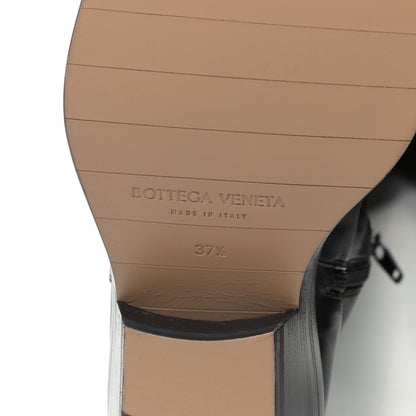 Bottega Veneta Calfskin Nappa Lean Over The Knee Boots 37.5 Black 7 of 12