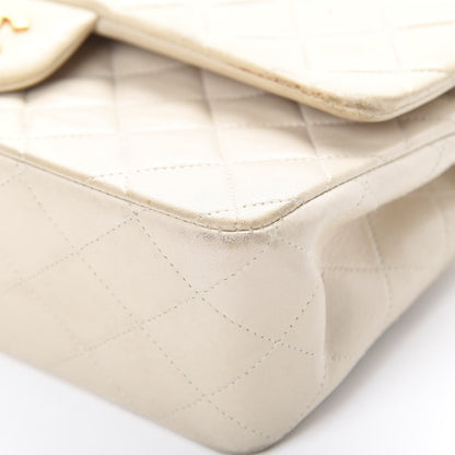 Chanel Lambskin Quilted Medium Double Flap Beige 10 of 22