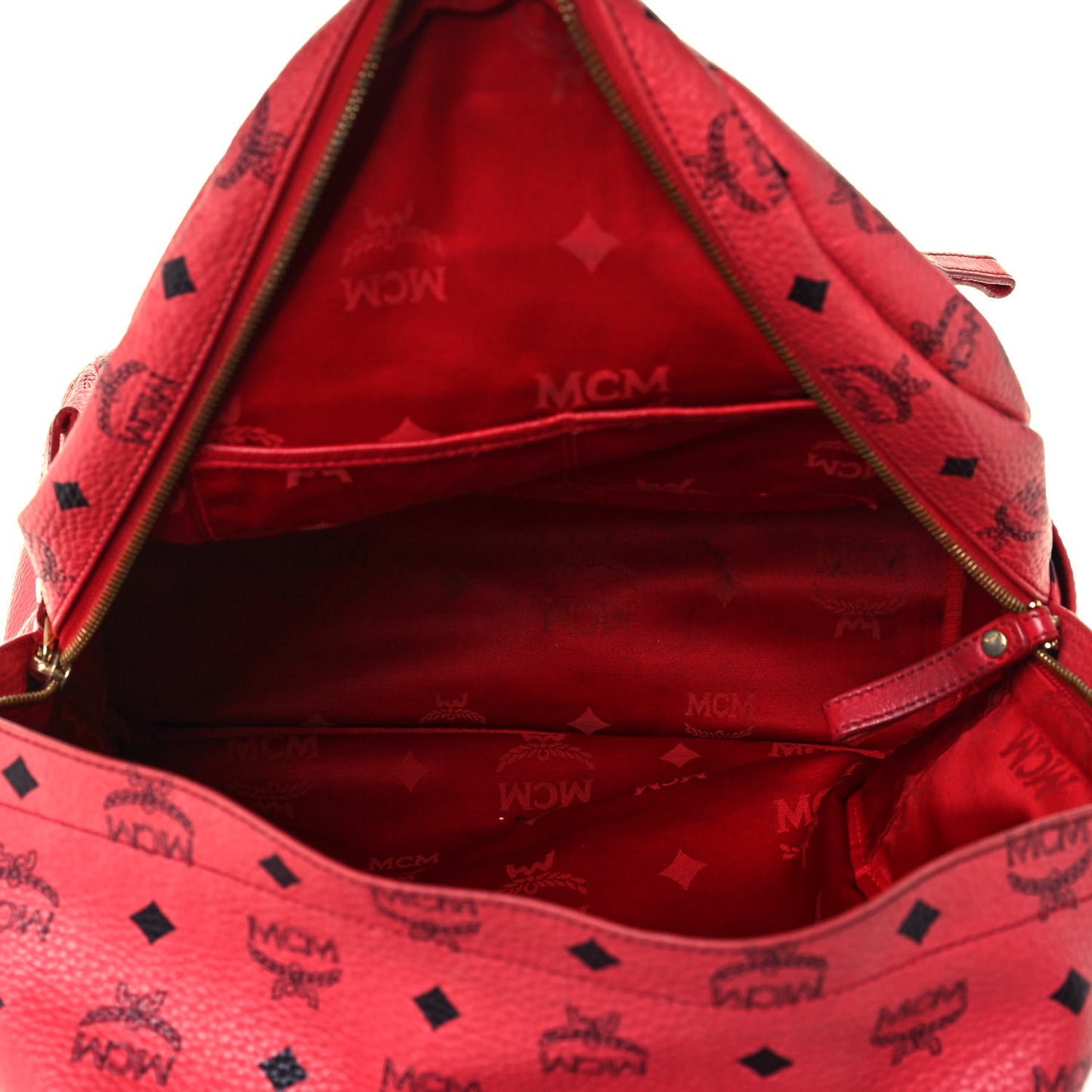 Visetos Medium Sprinkle Stud Stark Backpack Red