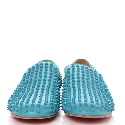 Christian Louboutin Mens Calfskin Rollerboy Spikes Flat Loafers 44 Riviera 2 of 8