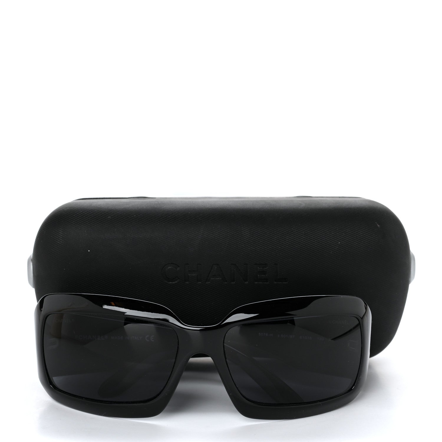 Chanel Mother of Pearl CC Sunglasses 5076-H Black 7 of 7