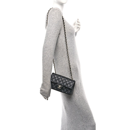Chanel Lambskin Quilted Mini Rectangular Flap Black 2 of 11
