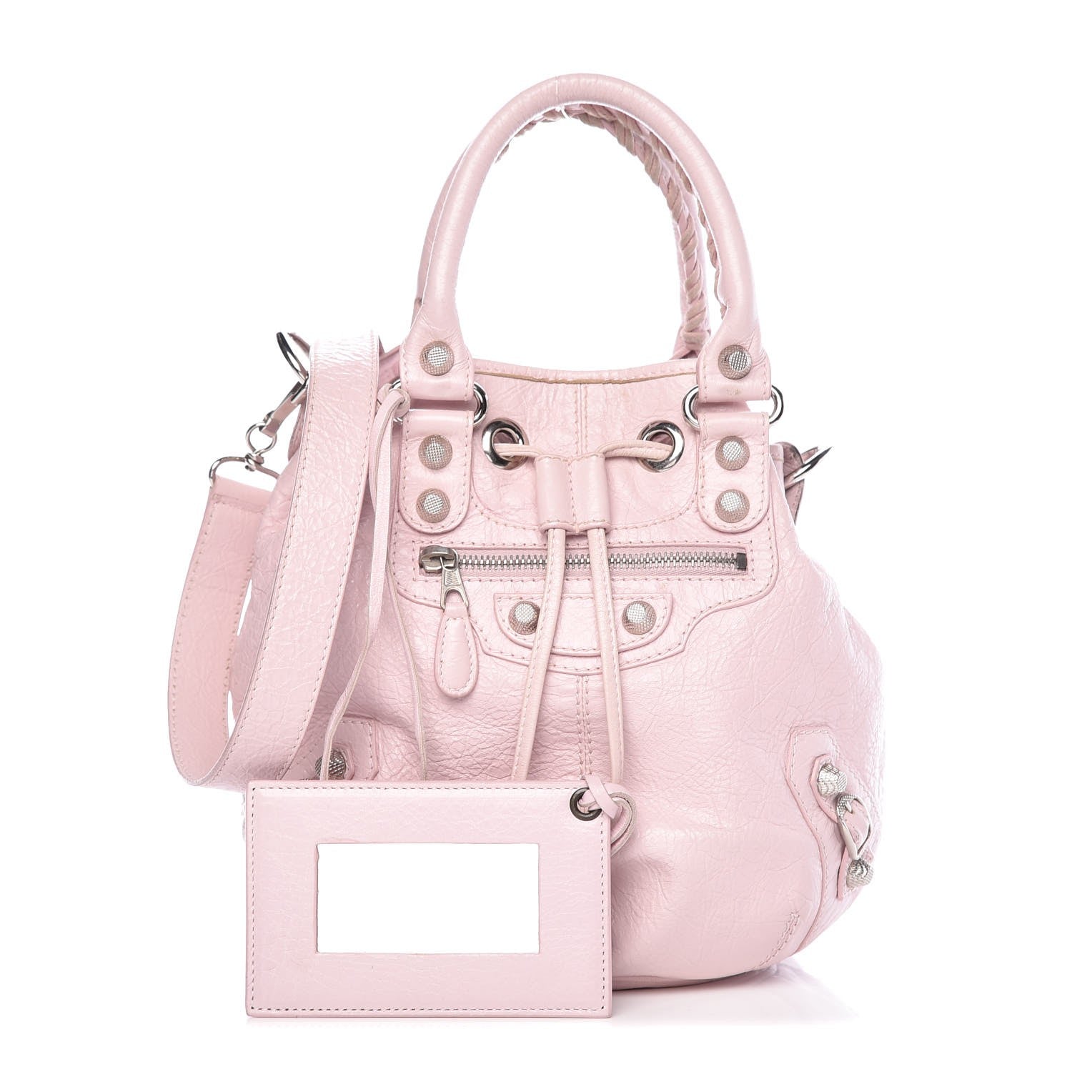 Balenciaga Agneau Giant 12 Silver Hardware Mini Pompon Rose Poudre Rose Petunia 1 of 22