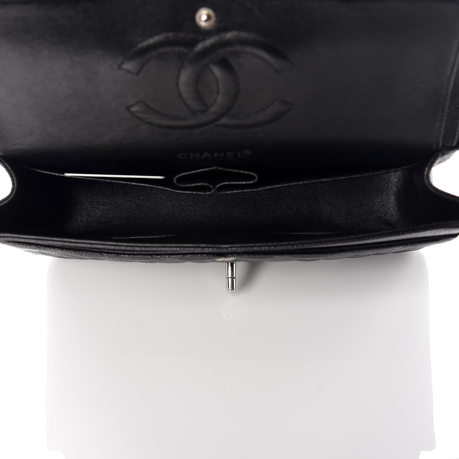 Chanel Caviar Quilted Medium Double Flap Black 5 of 10
