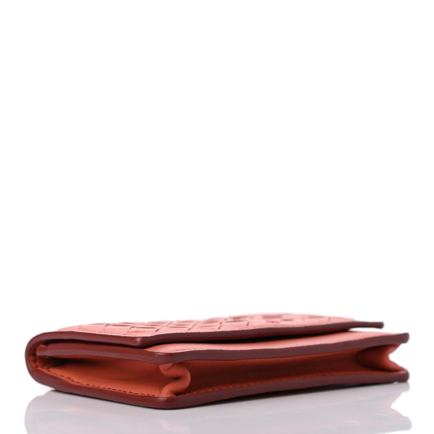Bottega Veneta Nappa Intrecciato Butterfly Card Case Pink 3 of 4
