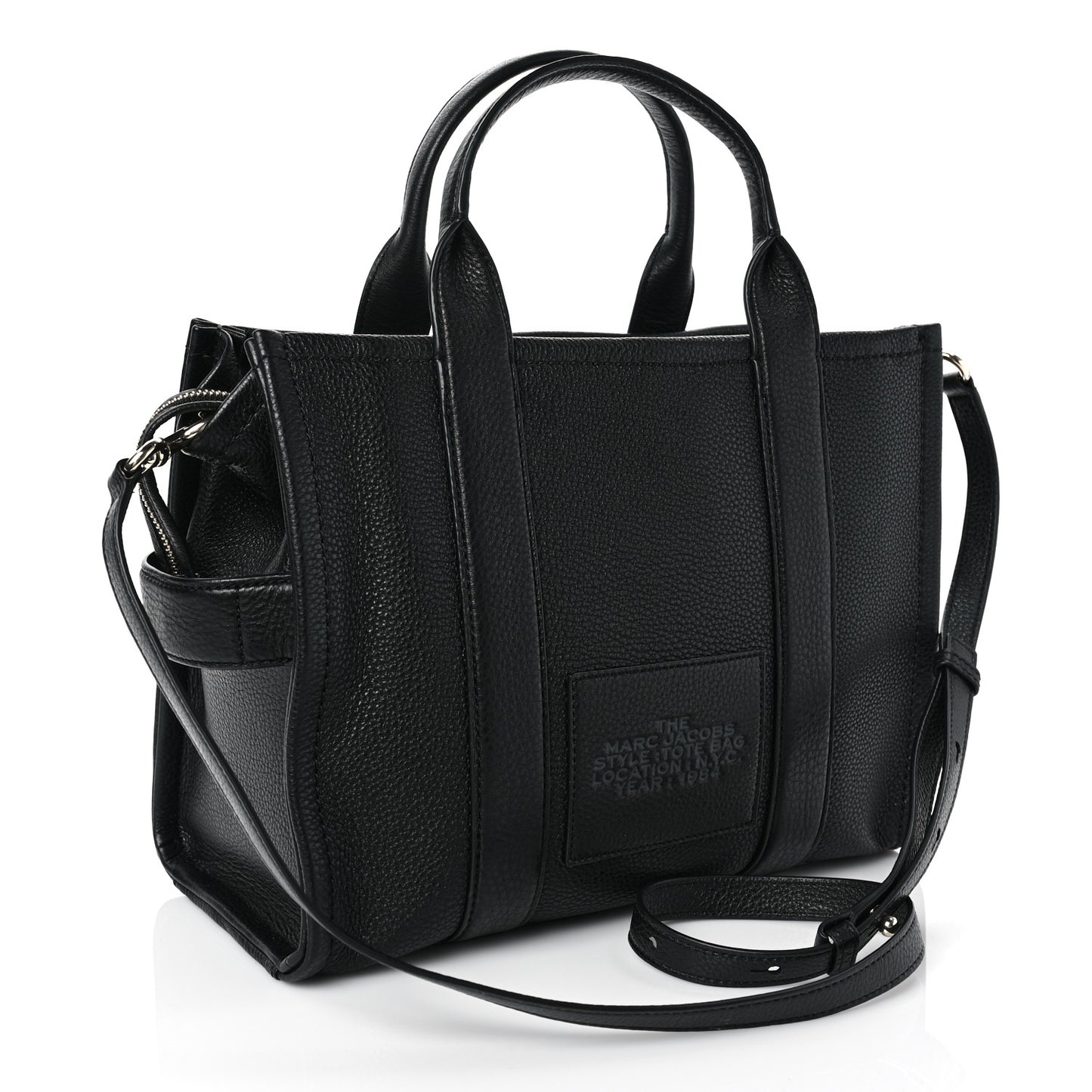 Grained Calfskin Medium The Tote Bag Black