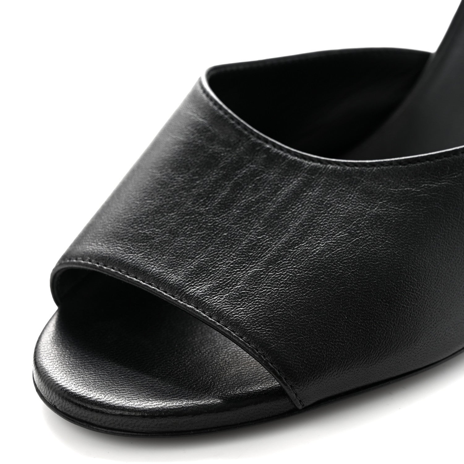 Chanel Lambskin CC Chain Mules 38.5 Black 9 of 9