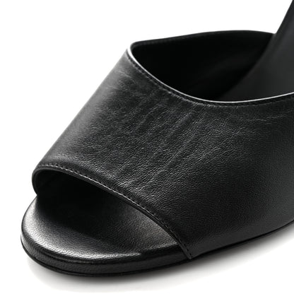 Chanel Lambskin CC Chain Mules 38.5 Black 9 of 9