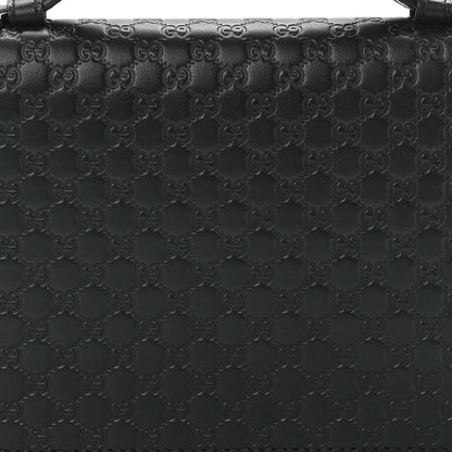 Gucci Soft Microguccissima Zip Around Top Handle Travel Wallet Carbon 9 of 13