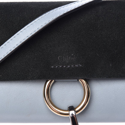 Chloe Suede Calfskin Mini Faye Shoulder Bag Fresh Blue Green 11 of 12