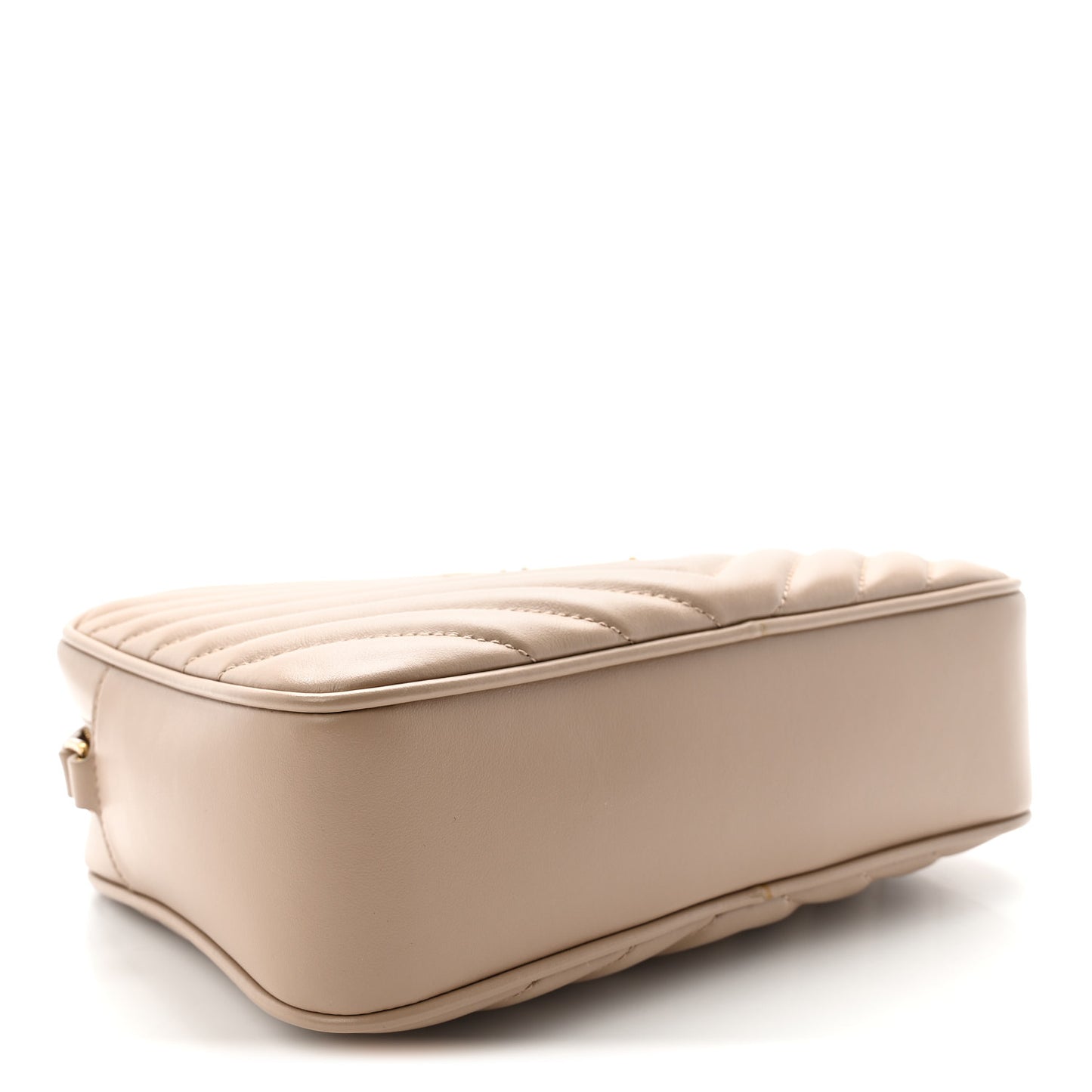 Calfskin Matelasse Monogram Lou Camera Bag Dark Beige