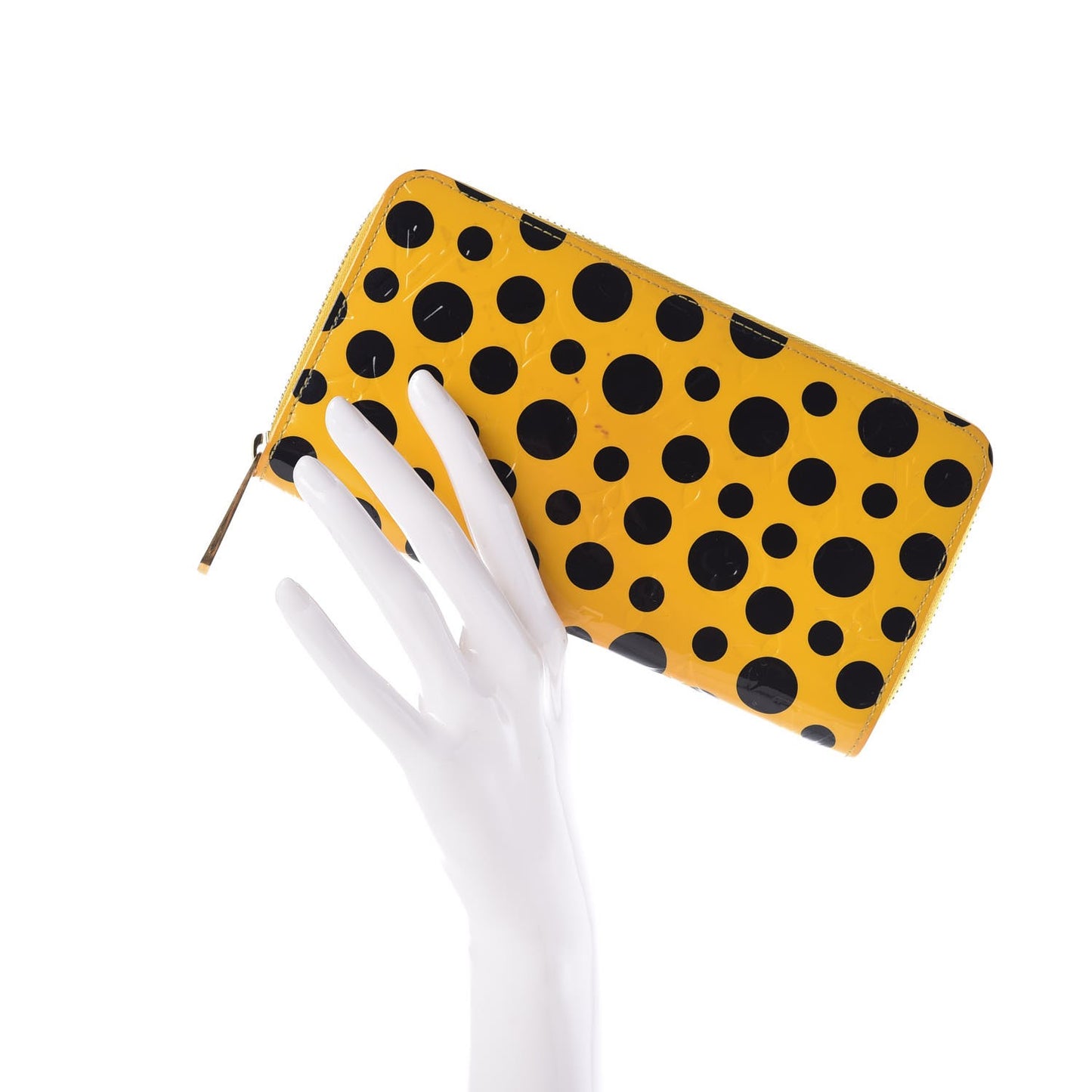 Vernis Kusama Infinity Dots Zippy Wallet Yellow