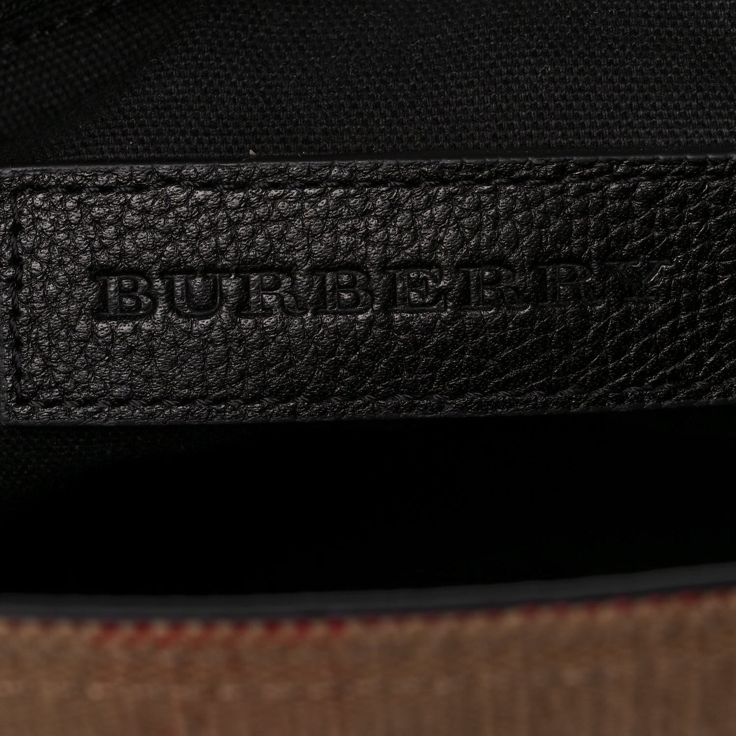 Canvas Mega Check Large Baildon Messenger Bag Black