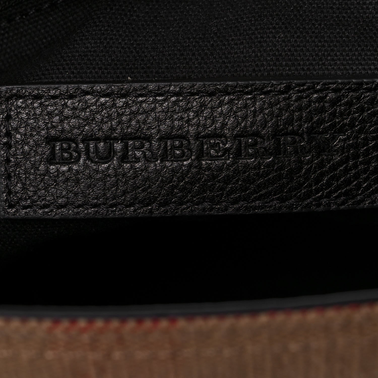 Burberry Canvas Mega Check Large Baildon Messenger Bag Black 5 of 11