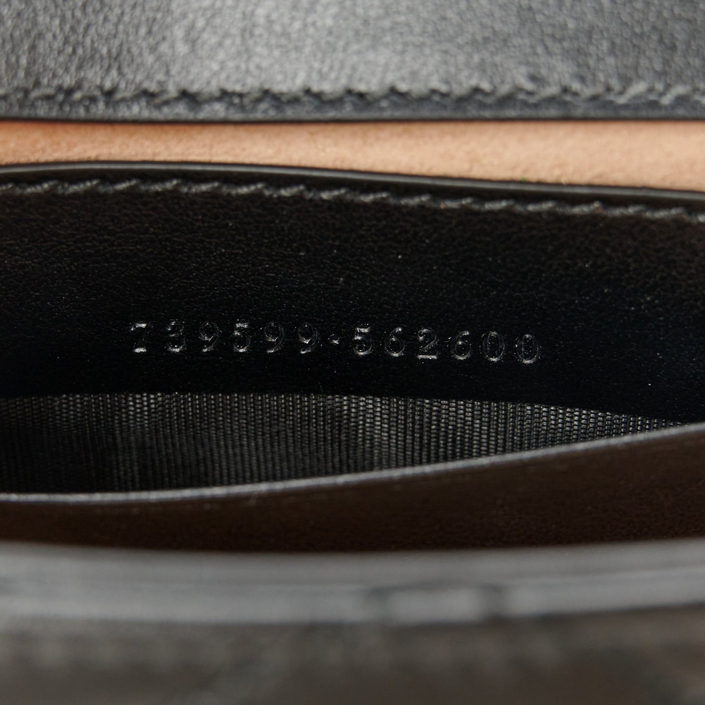 Calfskin Matelasse Monochrome GG Marmont Chain Mini Belt Bag Black