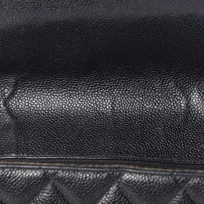 Chanel Caviar Quilted Jumbo Single Flap Black 13 of 20