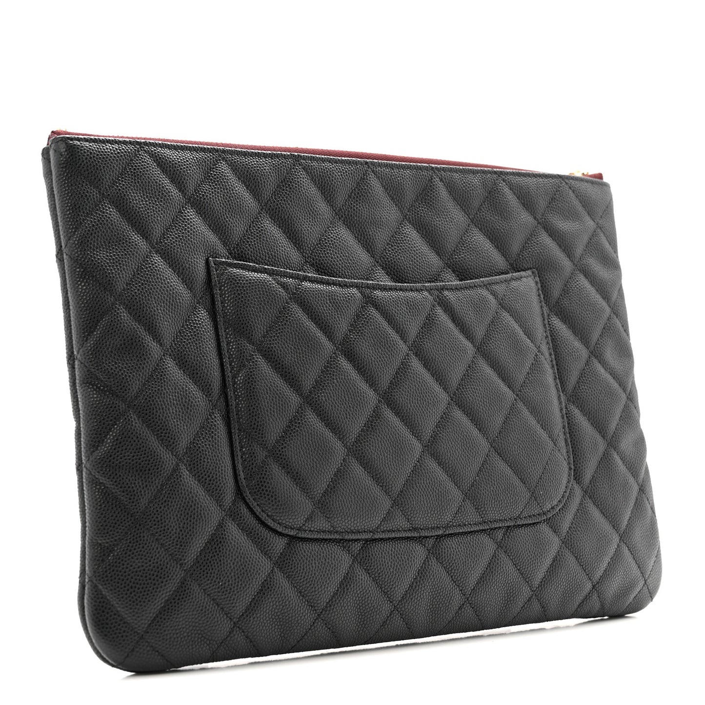 Caviar Quilted Medium Cosmetic Case Black