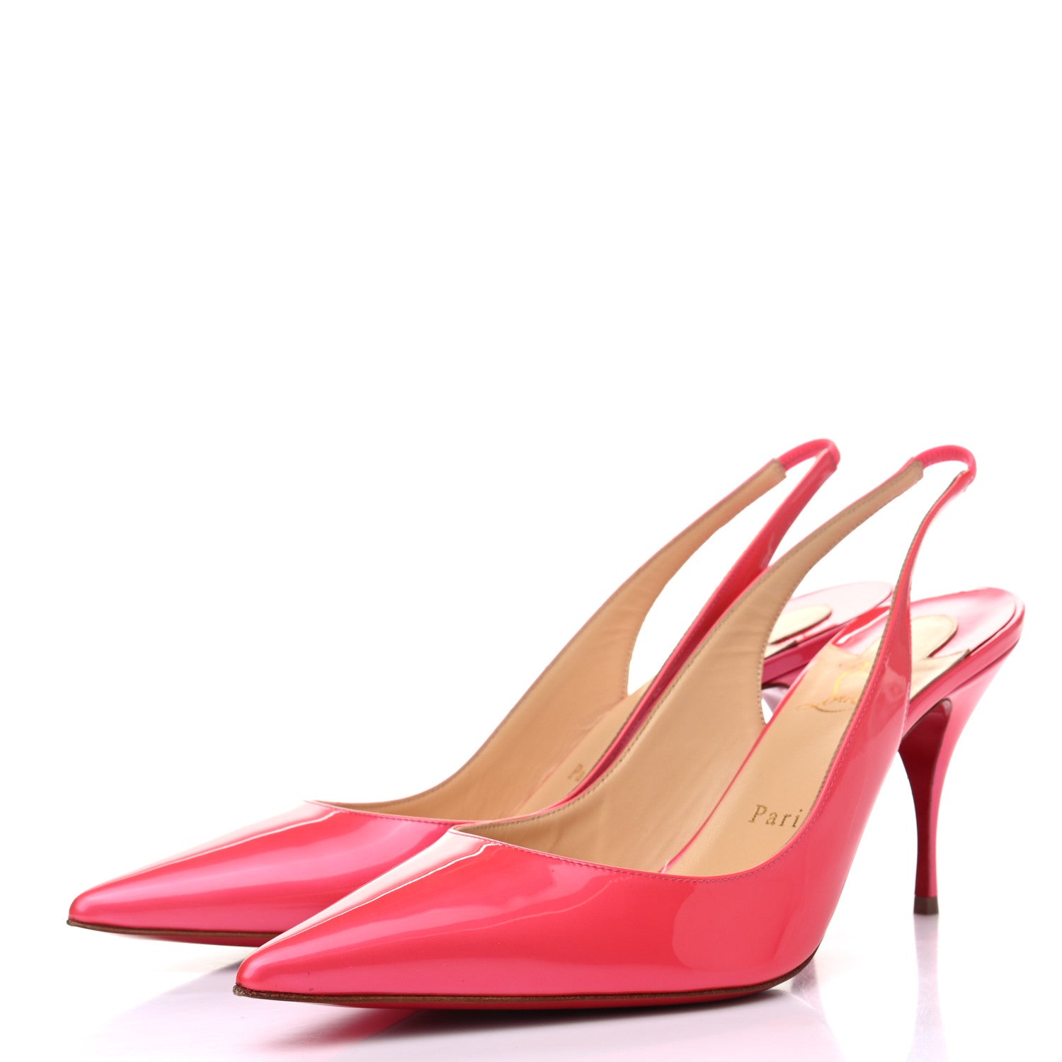 Christian Louboutin Patent Clare Sling 80 Pumps 40 Florida 3 of 9