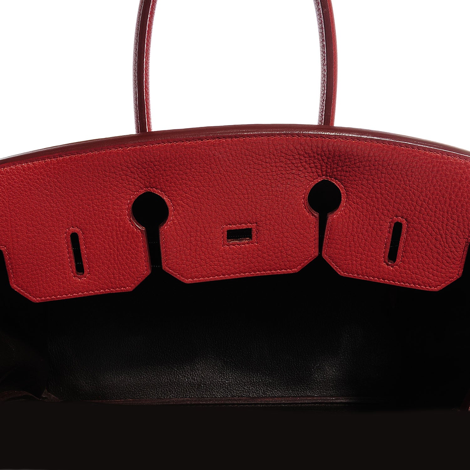 Hermes Togo Birkin 35 Rouge H and Ebene 16 of 24